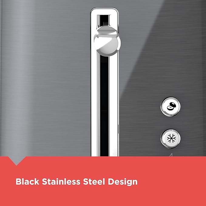 Black &amp Decker 2-Slice Toaster with Extra Wide Slot Push-Button Functions Shade Selector and Swing-Down Crumb Tray Black/Stainless Steel