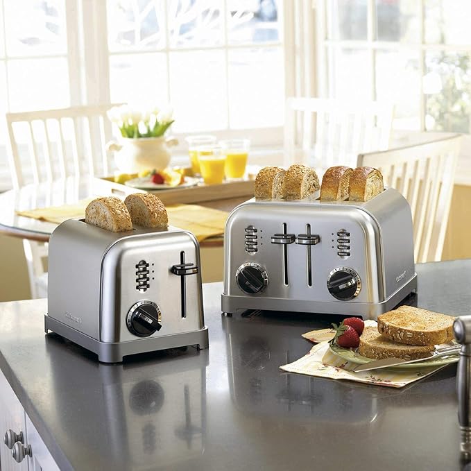 Cuisinart SCO-60 Deluxe Stainless Steel Can Opener &amp Metal Classic 2-Slice toaster Brushed Stainless