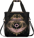 Rose Gold Eyes Coffee Maker Carrying Bag Magic Eyes Travel Storage Bag Compatible with K-Mini or K-Mini Plus Single Serve Coffee Brewer Carrying Case with Multiple Pockets &amp Shoulder Strap