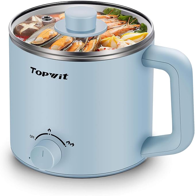 Topwit Hot Pot Electric &amp 1.2L Small Rice Cooker