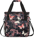 Abstract Butterfly Coffee Maker Carrying Bag Artistic Butterfly Travel Storage Bag Compatible with K-Mini or K-Mini Plus Single Serve Coffee Brewer Carrying Case with Pockets &amp Shoulder Strap
