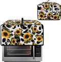 Doojoayie Small Appliance Covers 4 Slice Toaster Cover Universal Fit Kitchen Appliance Dust Protector Compatible with Toaster Oven/Bread Machine/Air Fryer Sunflower Print