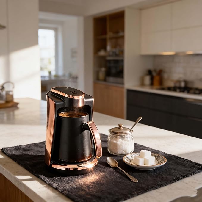 Coffee Maker 550W Electric Coffee Maker with Touch Function for Single Serve 250Ml(8.5Oz) Capacity for Coffee Ideal for Home Office Personal Use