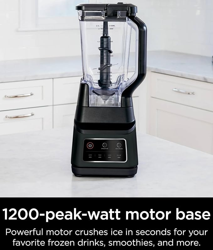 High Power Countertop Blender with Preset Programs 72 Oz Large Capacity Pitcher Ice Crushing Smoothie and Frozen Drink Maker Dishwasher Safe Electric Blender 1400 Watts