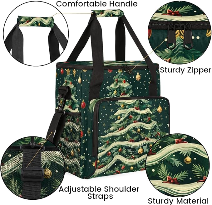 Cartoon Tree Coffee Maker Carrying Bag Magic Tree Travel Storage Bag Compatible with K-Mini or K-Mini Plus Single Serve Coffee Brewer Carrying Case with Multiple Pockets &amp Shoulder Strap