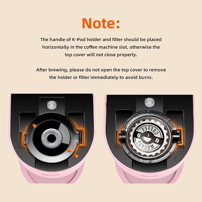Mini Single Serve Coffee Maker for K Cup and Ground Coffee Fast Brew One Cup Coffee Machine with Descaling Reminder and Water Window 6 to 12 oz. Brew Sizes Pink