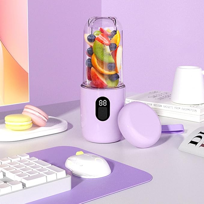 500ml Portable Shakes Maker USB Rechargeable Juicer Blenders Juicing Cup with Powerful Motor for Home and Gym Use Blenders
