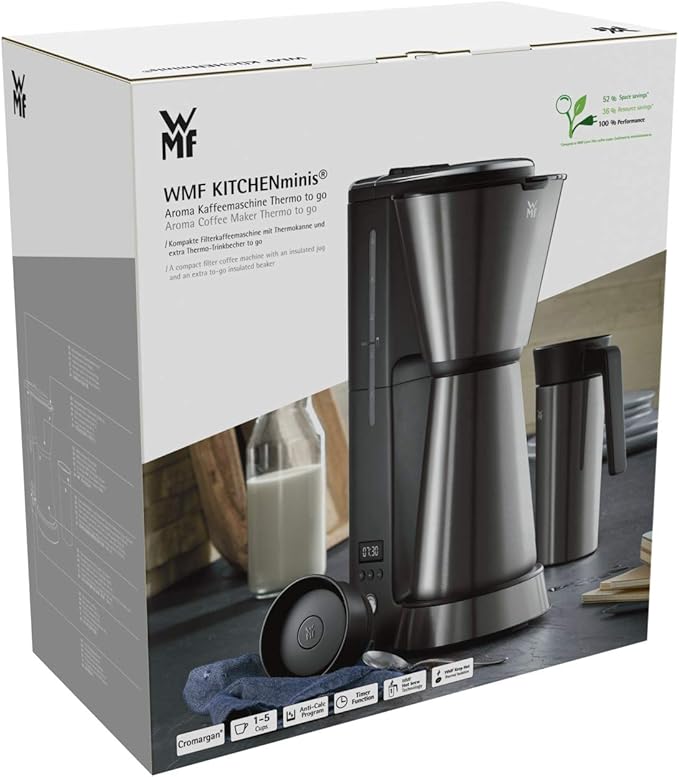 WMF KÜCHENminis Thermo to go Graphit coffee machine Graphit (metallic) Fassungsvermögen Tassen=5