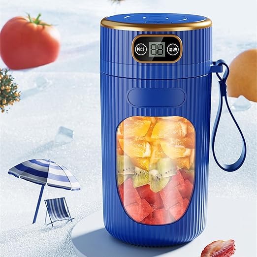 Portable Juicer Cup Real Battery - Easy Cleaning Ideal Health Enthusiasts Fitness Lovers(01Single Machine)