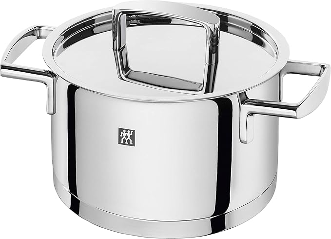 Zwilling 5-Piece Pot-Set with 4 Lids Suitable for Induction Stainless Steel Passion