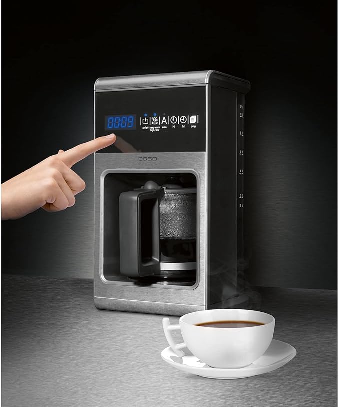 Coffee One 10-Cup Filter Coffee Maker plus Crema Magic Electric Milk Frother