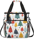Mystical Tree Christmas Coffee Maker Carrying Bag Travel Storage Bag Compatible with K-Mini or K-Mini Plus Single Serve Coffee Brewer Carrying Case with Multiple Pockets &amp Shoulder Strap