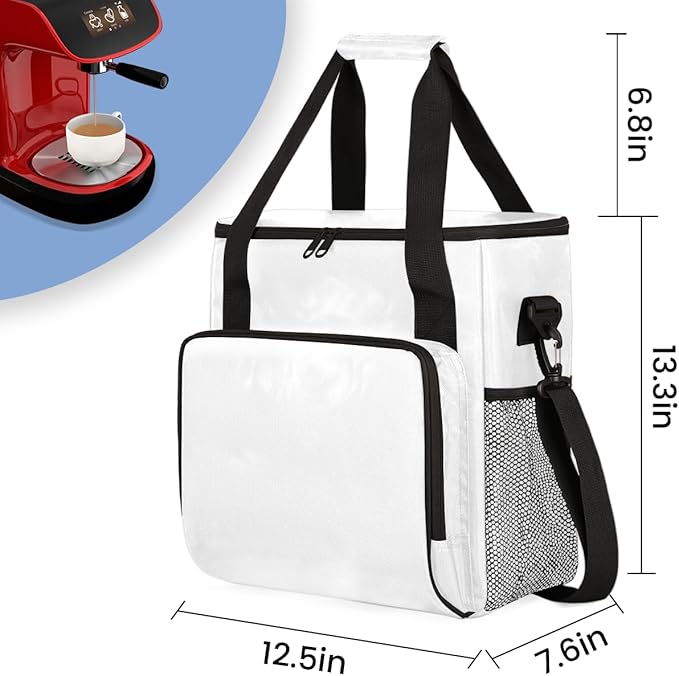 Xmas Tree Coffee Maker Carrying Bag Cartoon Tree Travel Storage Bag Compatible with K-Mini or K-Mini Plus Single Serve Coffee Brewer Carrying Case with Multiple Pockets &amp Shoulder Strap