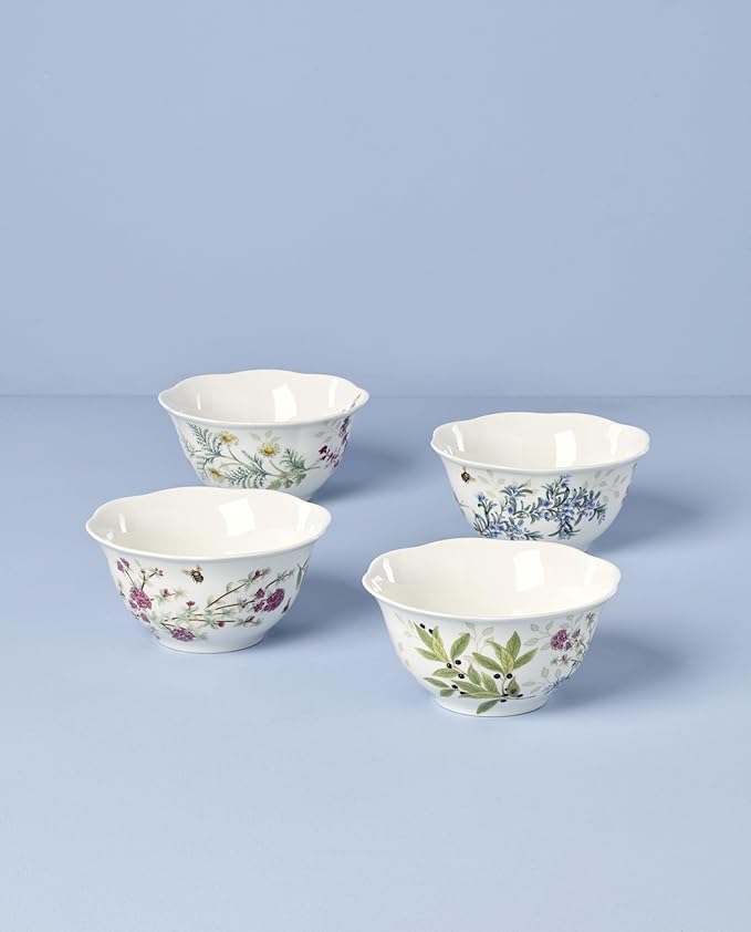 Lenox 897796 Butterfly Meadow Herbs Rice Bowls Set Of 4