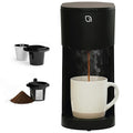 WILLOW K-Cup Coffee Maker Single Serve Coffee Maker with 6 to 12oz Brew Size &amp Strong Brew Option Single Cup Coffee maker made with 99% PCR Recycled Plastics Coffee Machine - BLACK