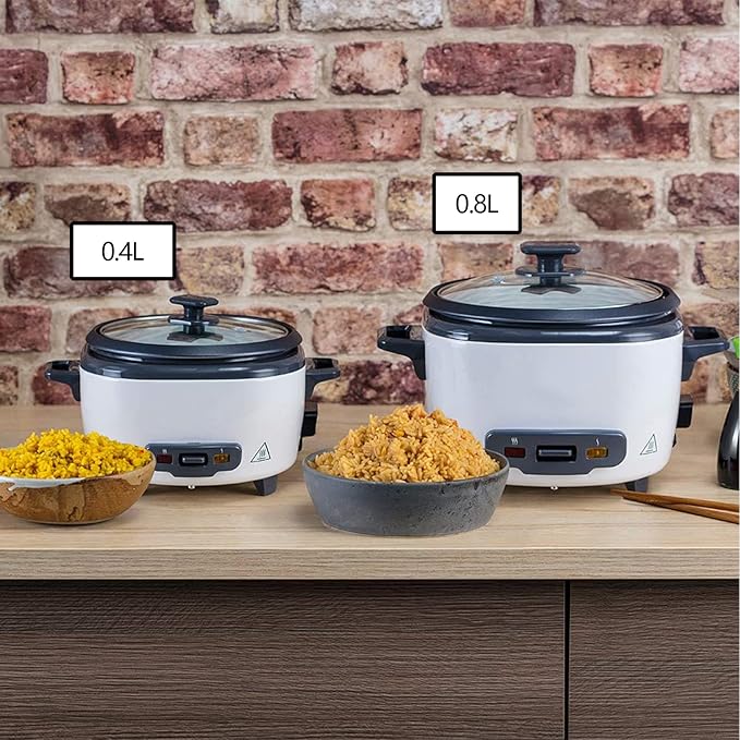 Household Rice Cooker - Multifunctional Rice Cooker Rice Cooker With Heat Preservation Function Travel Rice Cooker With Non-stick Liner For Making Rice Soup Baby Porridge (Size : 0.4L)