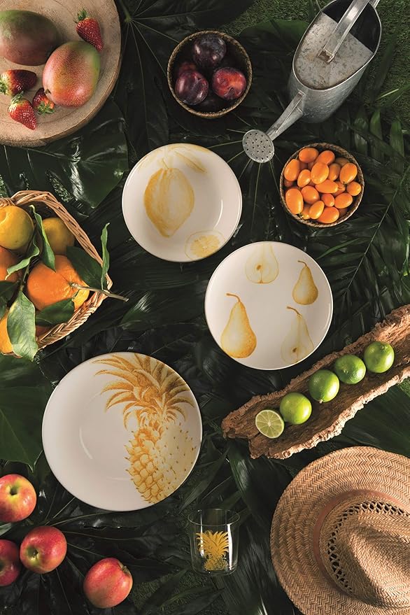 Excelsa Flora &amp Fauna Dinner Set Ceramic Multicoloured