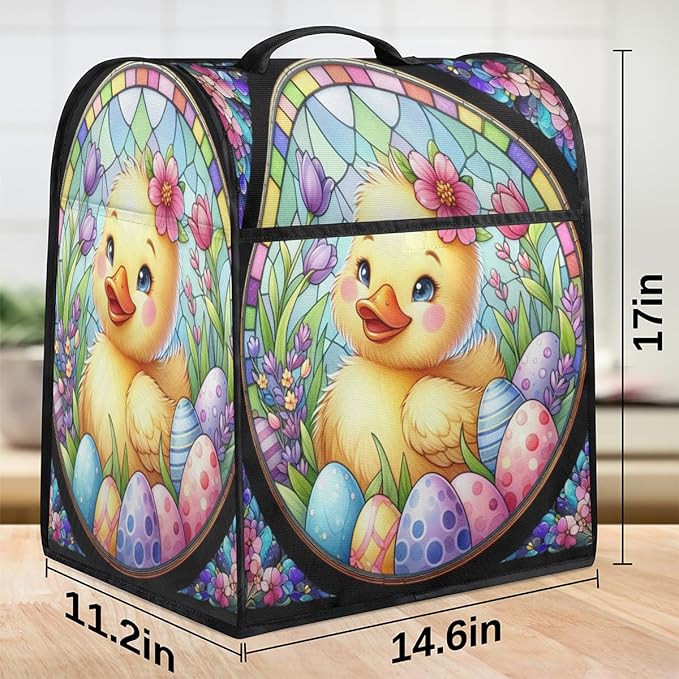 cfpolar Kitchen Aid Mixer Cover Compatible with 6-8 Quarts Animal Duck Flower Stand Mixer Cover Kitchen Aid Mixers Accessories Appliance Organizer Bag Dust Covers with Zipper Pocket