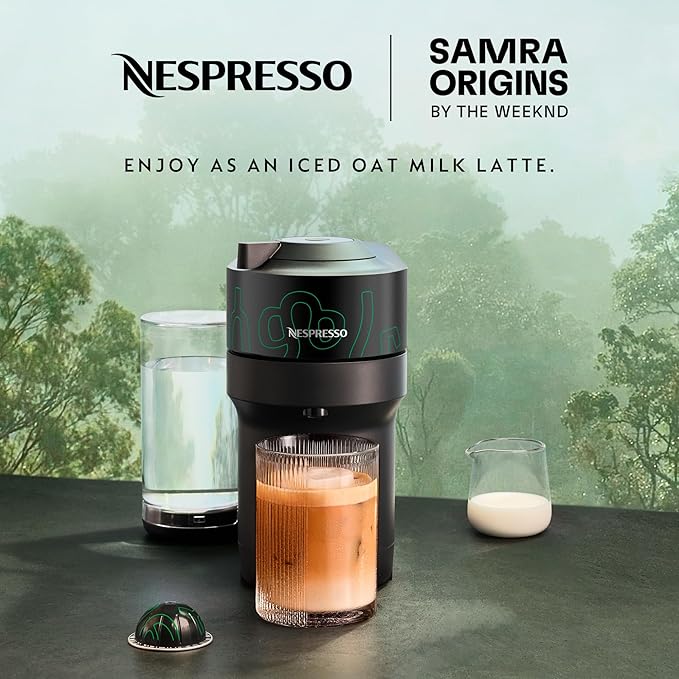 Nespresso Vertuo Pop+ Coffee and Espresso Maker by Breville Samra Origins by The Weeknd Metad Green