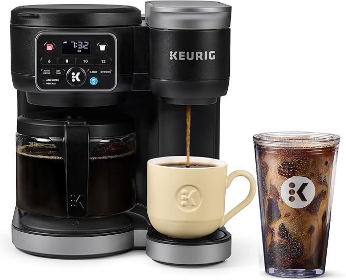 Keurig K-Duo Single Serve K-Cup Pod &amp Carafe Coffee Maker Black