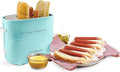 Nostalgia Pop-Up 2 Hot Dog and Bun Toaster With Mini Tongs Works with Chicken Turkey Veggie Links Sausages and Brats