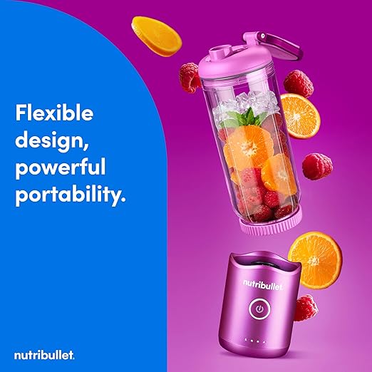 nutribullet Flex Portable Blender NBPB50200DB Orchid Purple