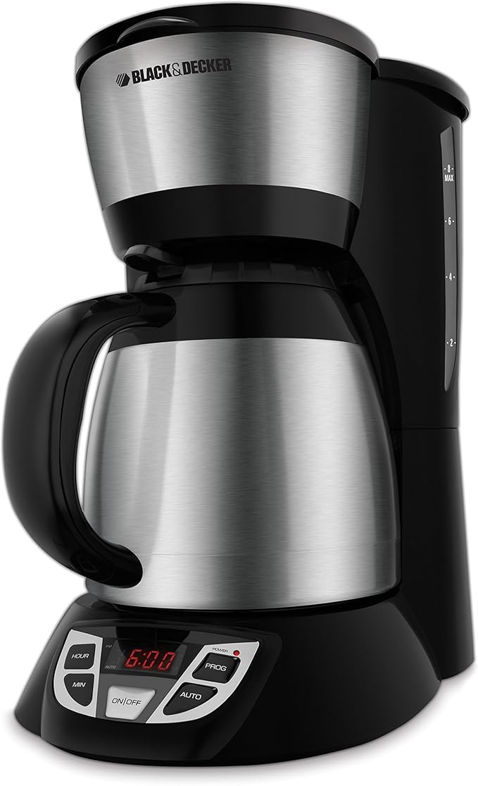 Black &amp Decker 8 Cup Thermal Programmable Coffeemaker