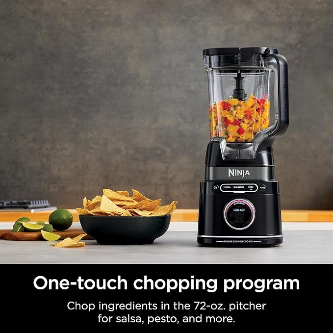Ninja Blender &amp Food Processor All-in-One | For-Smoothies Food and More | Kitchen Countertop | Includes 72 oz. Pitcher &amp (2) 24 oz. To-Go Cups with Lids | 1800 Watt | Black | TB301
