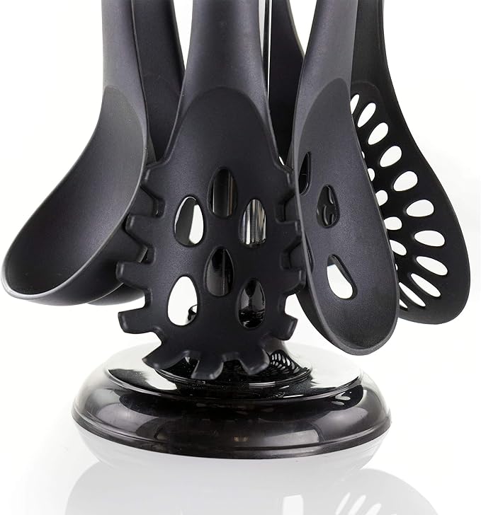 MegaChef Nylon Tool Cookware Utensil Set 7 Piece Assorted Multi-Color