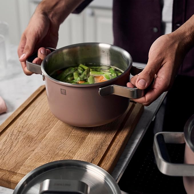 ZWILLING Pure 6-pc Stainless Steel Cookware Set Rose