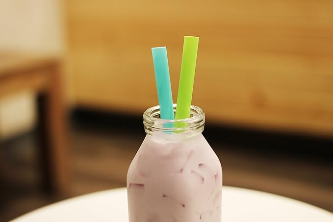 Karat [1600 ct] 9 Boba Straws (10mm Diameter) Individually Wrapped Assorted Solid Colors (C9060s)