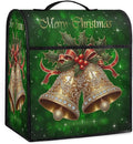 Kitchen Aid Mixer Cover Christmas Holly Bells Stand Mixer Cover Compatible with 6-8 Quarts Stand Mixers Dust Covers with Zipper Pocket Foldable Washable Kitchen Aid Organizer Bag