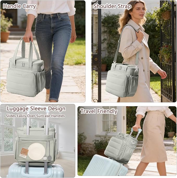 BAGSPRITE Coffee Maker Travel Bag Compatible with Keurig K-Mini Mate Carrying Case for K-Cup Single Serve Coffee Maker Portable Coffee Maker Case with Pod Organizer Mug Pockets &amp Shoulder Strap
