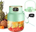 Portable BlenderPortable Blender for Shakes and Smoothies Personal Size High Speed Blender21oz USB C Rechargeable Blender for Travel/Picnic/Office/Gym/Sport (GREEN WITH CUP LID)