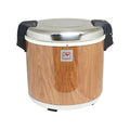 Thunder Group SEJ21000 Rice Warmer Electric 50 Cup Capacity 15-1/2 Dia. x 15-1/4H Non-Stick Inner Pot Spatula Included up to 12 Hour Hold time Stainless Steel Hinge