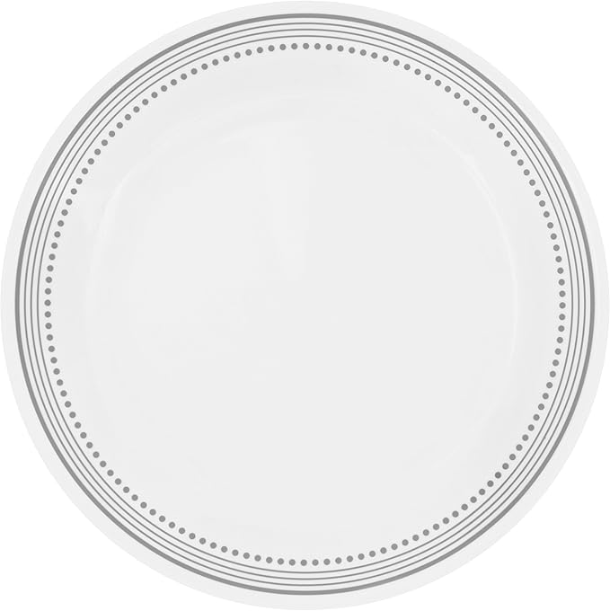 Corelle Mystic Gray Chip and Break Resistant Dinner Set for 4 Person Grey 12-Piece