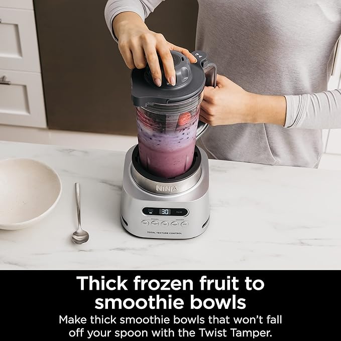 Ninja SS151 TWISTi Blender DUO High-Speed 1600 WP Smoothie Maker &amp Nutrient Extractor* 5 Functions Smoothie Spreads &amp More smartTORQUE 34-oz. Pitcher &amp (2) To-Go Cups Gray