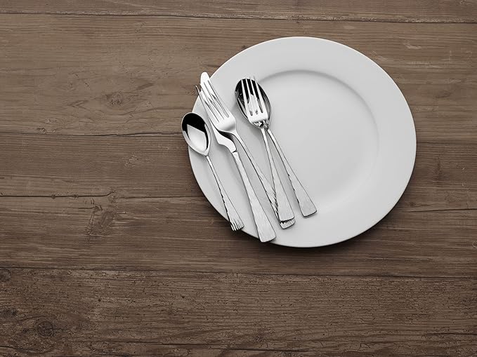 Mikasa Novaro 45-Piece 18/10 Stainless Steel Flatware Set Service For 8