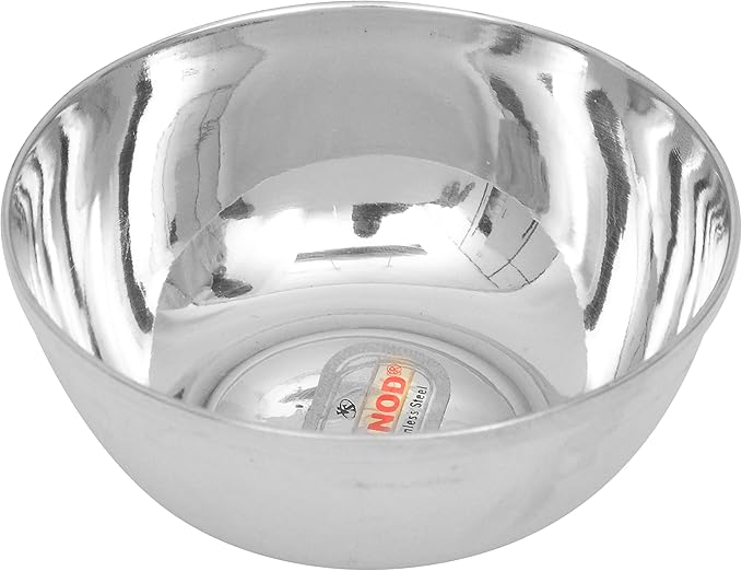 Vinod Stainless Steel Dinner Set 5-Piece Service for 1 Silver V.Thali Set ( Kb 1 ) 14