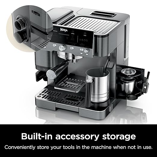 Ninja Espresso Machine Luxe Café Premier Series Drip Coffee Maker &amp Accessories Includes Knockbox Water Filter Housing 8PK Machine Cleaning Tablets &amp 4 Months Cleaning Supply Kit Gunmeta