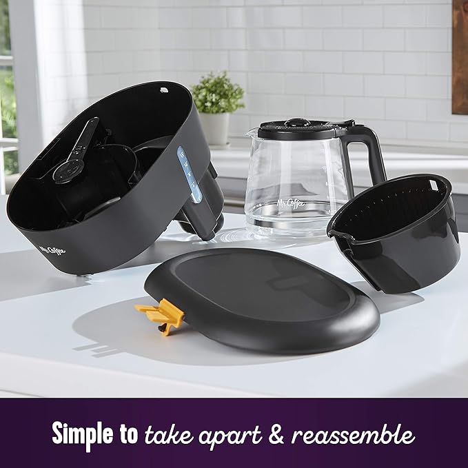 Mr. Coffee 12 Cup Dishwashable Coffee Maker with Advanced Water Filtration &amp Permanent Filter