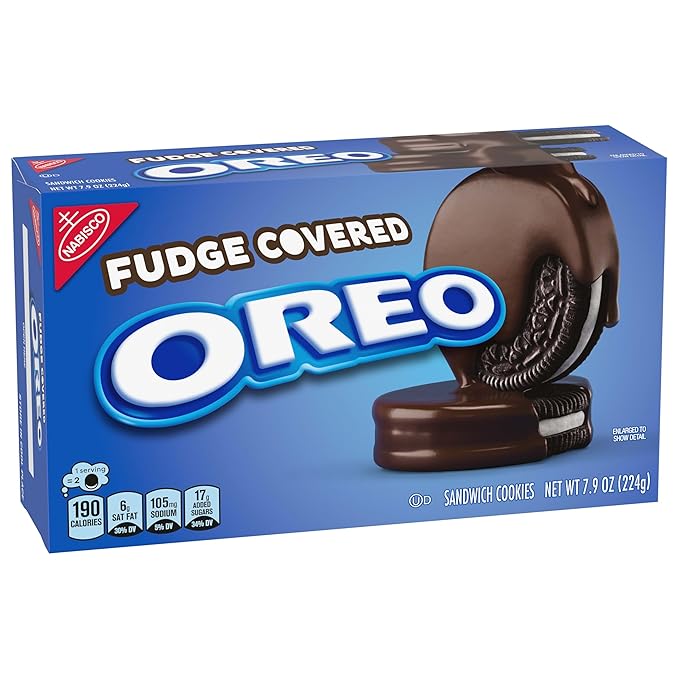 OREO Fudge Covered Chocolate Sandwich Cookies Original Flavor 12 - 7.9 oz Boxes