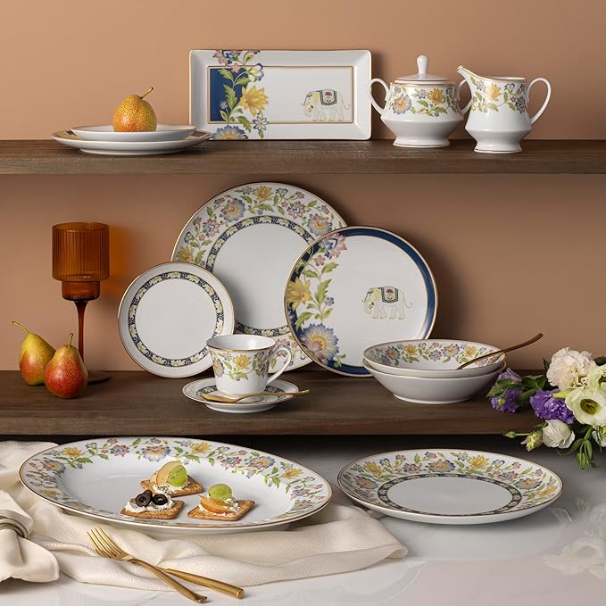 Noritake Tusker Garden 12-Piece Dinnerware Set Service For 4