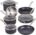 Cuisinart 11-Piece Hard Anodized Nonstick Induction and Dishwasher Safe Cookware Set (68I-11)