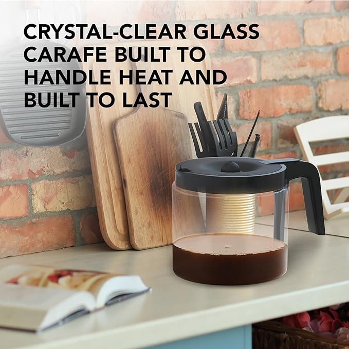 12-Cup Coffee Carafe Compatible with Keurig K-Duo Essentials K Duo Hot &amp Iced – Will NOT Fit Keurig K-Duo Single Serve