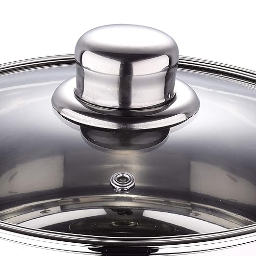 San Ignacio 7-Piece Cookware Set - Stainless Steel Includes 16 x 7.5 cm Casserole 18 x 8.5 cm Saucepan with Lid 20 x 9.5 cm Saucepan with Lid 24 x 11.5 cm Casserole with Lid