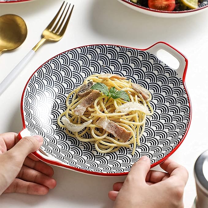 Dinnerware Sets - Luxury Gift Dishes Service Set Ceramics Dinner Sets 50 Pieces Porcelain Dinnerware Set | Cereal Bowl and Steak Plate Set for Family Gathering and Restaurant