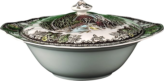 Friendly Village 8 Covered Vegetable Bowl by Johnson Brothers