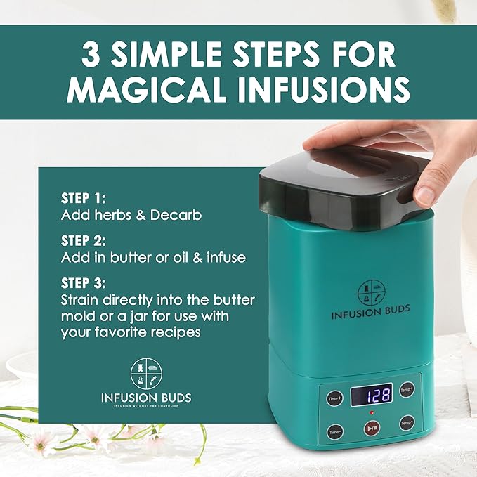 Butter Infuser Machine- Herbal Butter Maker Machine | Butter &amp Oil Infuser Machine. Butter Machine Includes Tons of Accessories (Green)
