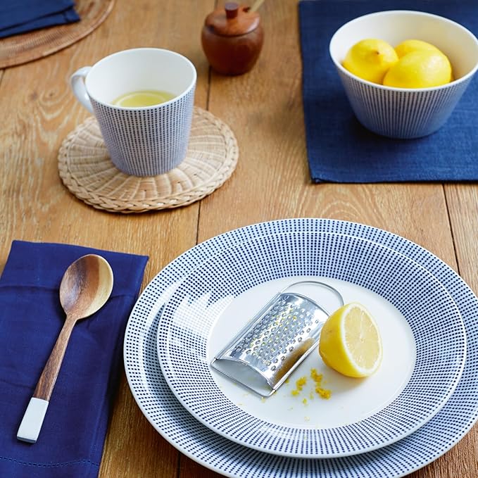 Pacific 16pce Dinnerware Set Blue Dots